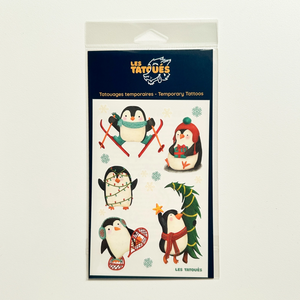 Temporary Tattoos - Holiday Penguins