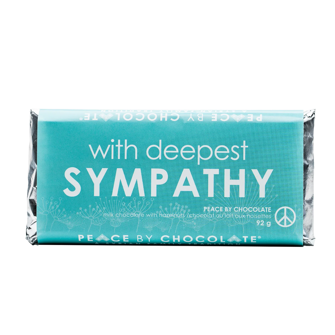 With Deepest Sympathy Chocolate Bar